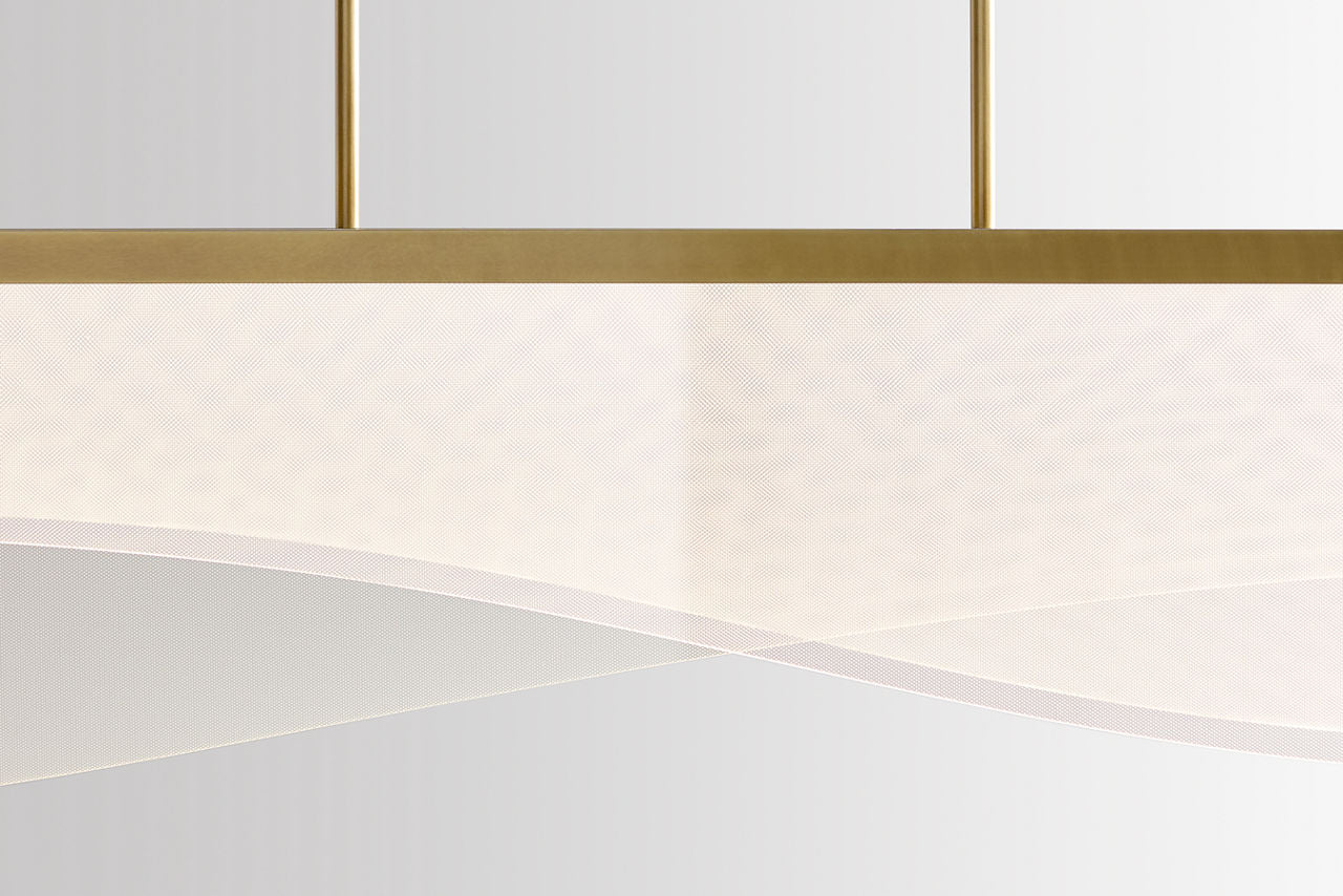 Nyra 60 Linear Suspension Plated Brass LED 90 CRI 3000K 120V