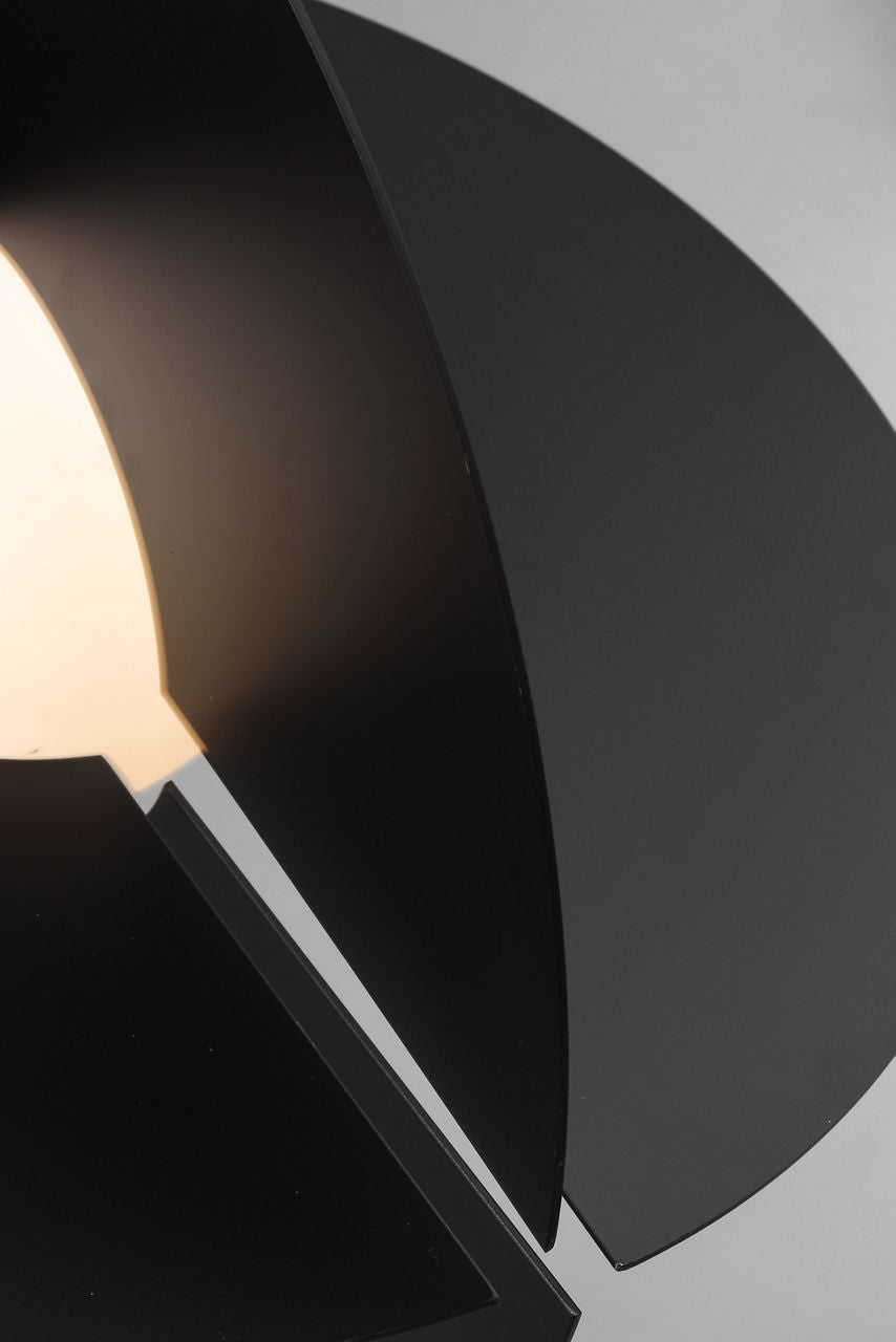 Orbel Round Pendant Matte Black Bulb Not Included