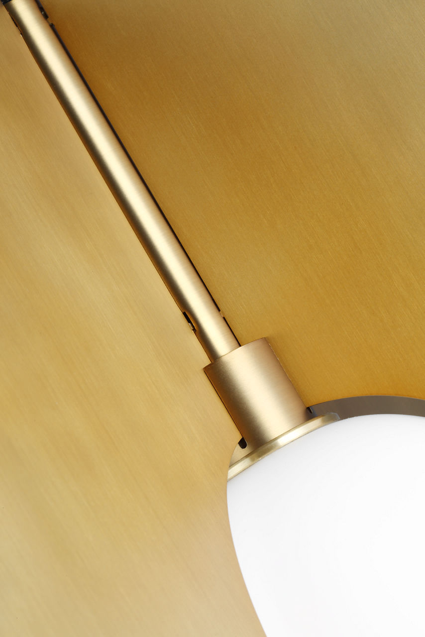 Orbel Round Pendant Aged Brass 3000K 90 CRI bi-pin g9 led 90 cri 3000k 120v