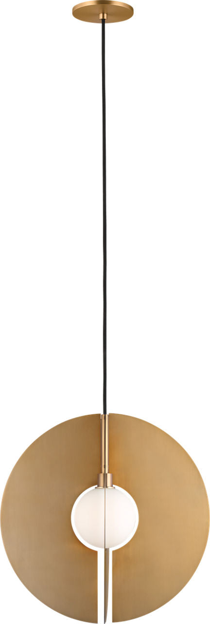Orbel Round Pendant Aged Brass 3000K 90 CRI bi-pin g9 led 90 cri 3000k 120v