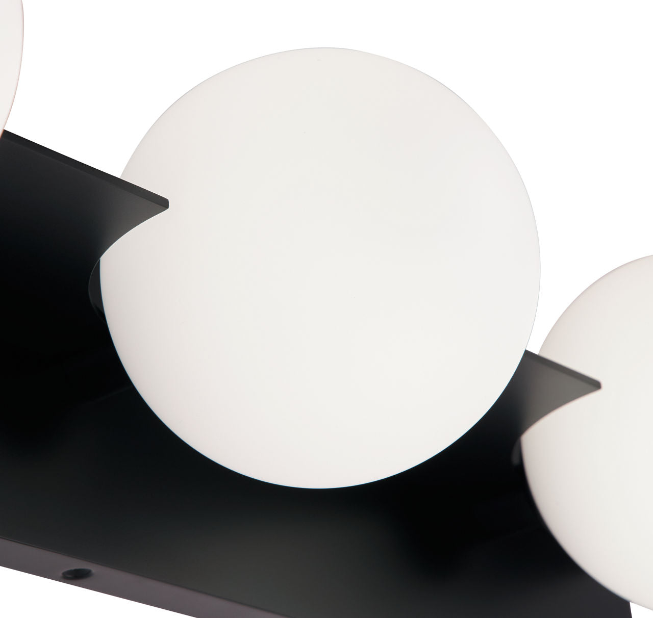 Orbel 3-Light Bath 3 Light Matte Black Bulb Not Included
