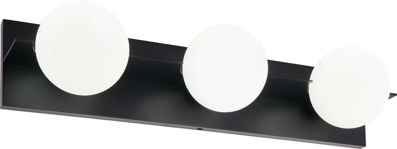 Orbel 3-Light Bath 3 Light Matte Black 3000K 90 CRI bi-pin g9 led 90 cri 3000k 120v
