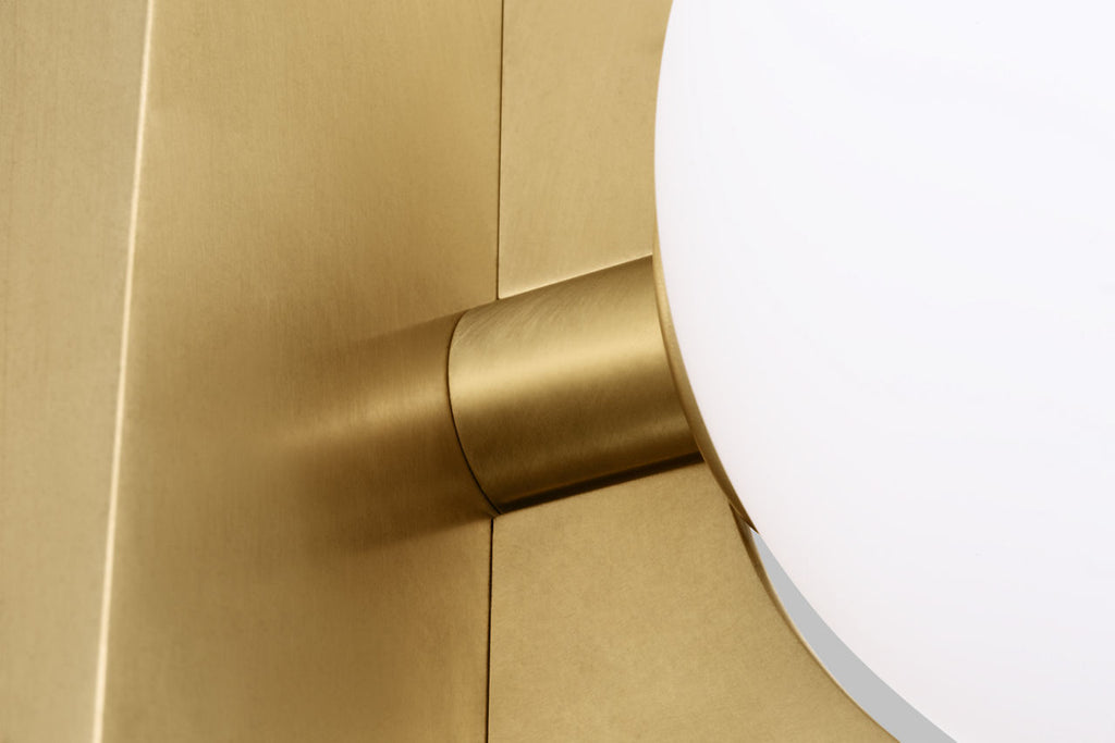 Orbel 3-Light Bath 3 Light Natural Brass LED 90 CRI Bi-Pin G9 3000K 120V