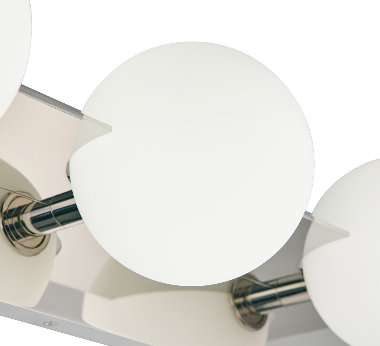Orbel 3-Light Bath 3 Light Polished Nickel Bulb Not Included