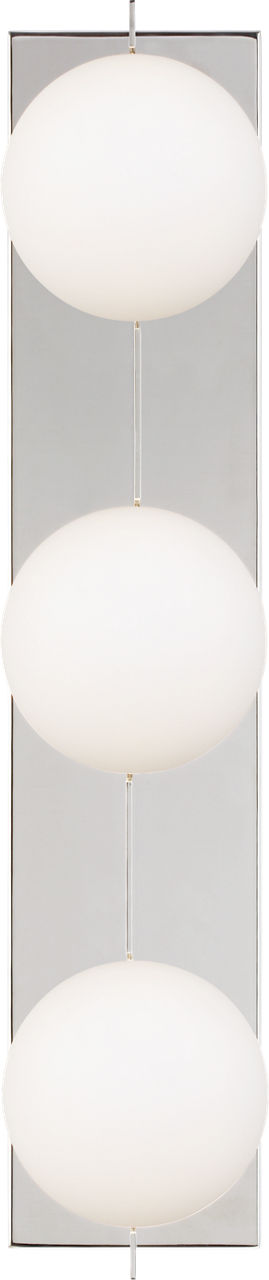 Orbel 3-Light Bath 3 Light Polished Nickel Bulb Not Included