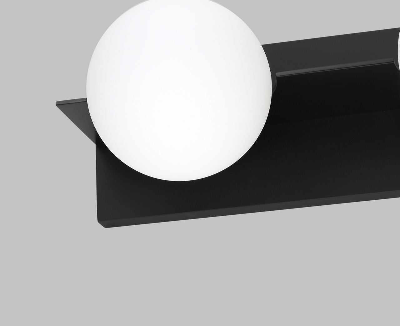 Orbel 4-Light Bath Matte Black Bulb Not Included