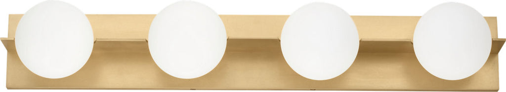 Orbel 4-Light Bath Natural Brass Bulb Not Included