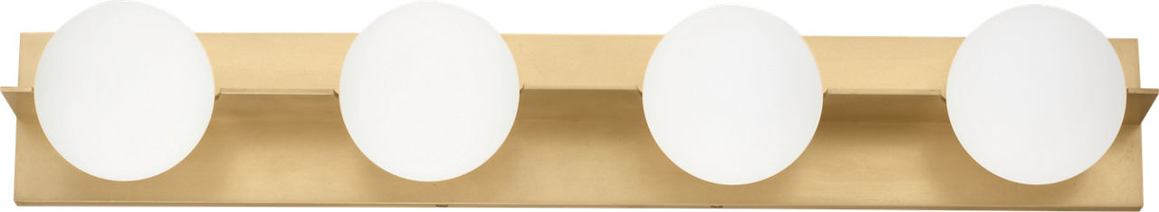 Orbel 4-Light Bath Natural Brass LED 90 CRI Bi-Pin G9 3000K 120V