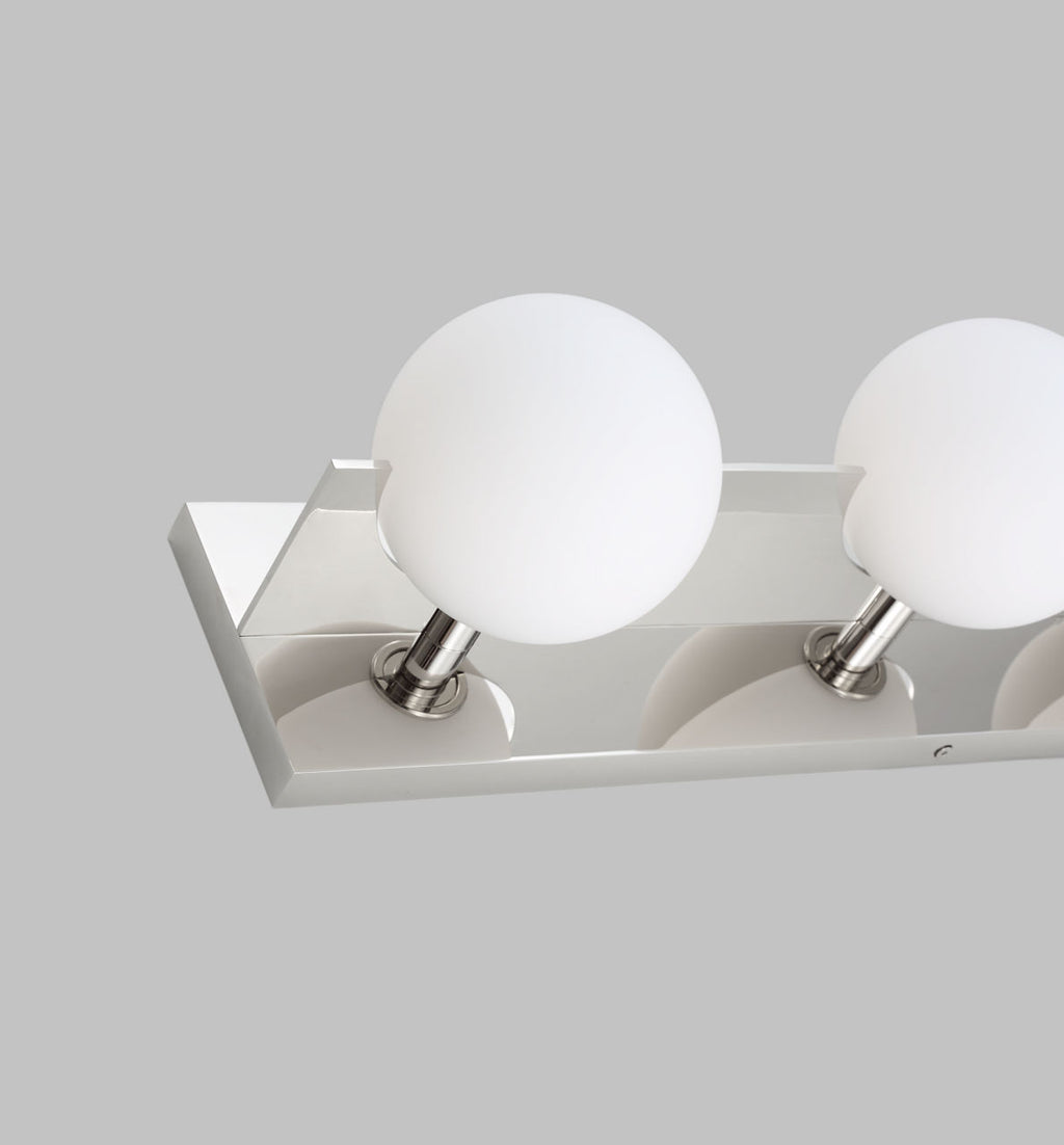 Orbel 4-Light Bath polished nickel 3000K 90 CRI bi-pin g9 led 90 cri 3000k 120v