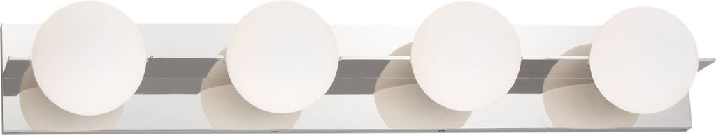 Orbel 4-Light Bath polished nickel Bulb Not Included