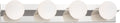 Orbel 4-Light Bath polished nickel Bulb Not Included