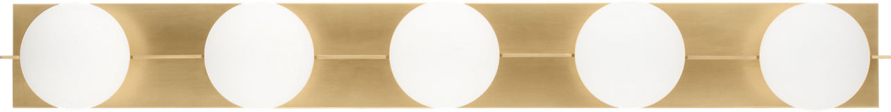 Orbel 5-Light Bath Natural Brass LED 90 CRI Bi-Pin G9 3000K 120V