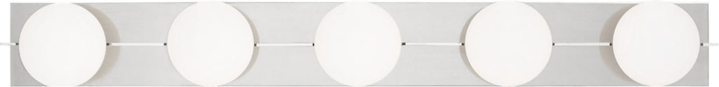 Orbel 5-Light Bath Polished Nickel LED 90 CRI Bi-Pin G9 3000K 120V