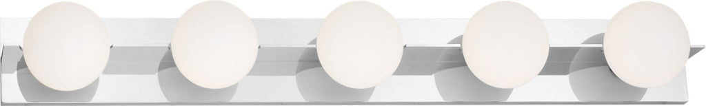 Orbel 5-Light Bath Polished Nickel Bulb Not Included
