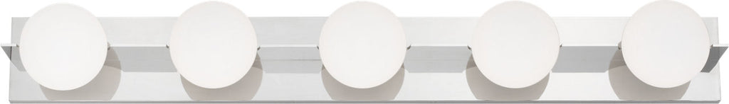 Orbel 5-Light Bath Polished Nickel LED 90 CRI Bi-Pin G9 3000K 120V