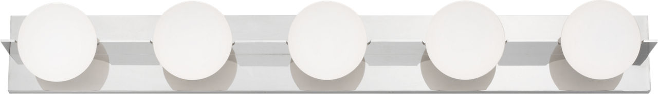 Orbel 5-Light Bath Polished Nickel LED 90 CRI Bi-Pin G9 3000K 120V