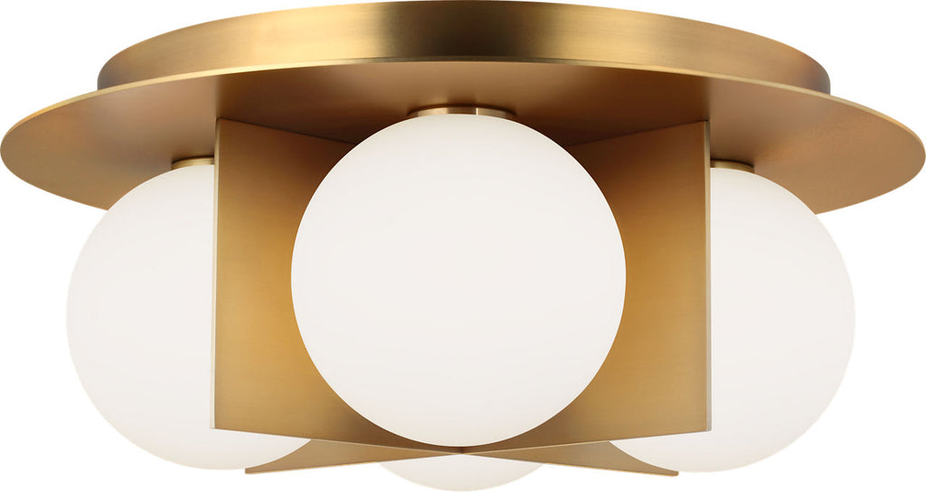 Orbel Flush Mount Aged Brass 3000K 90 CRI bi-pin g9 led 90 cri 3000k 120v