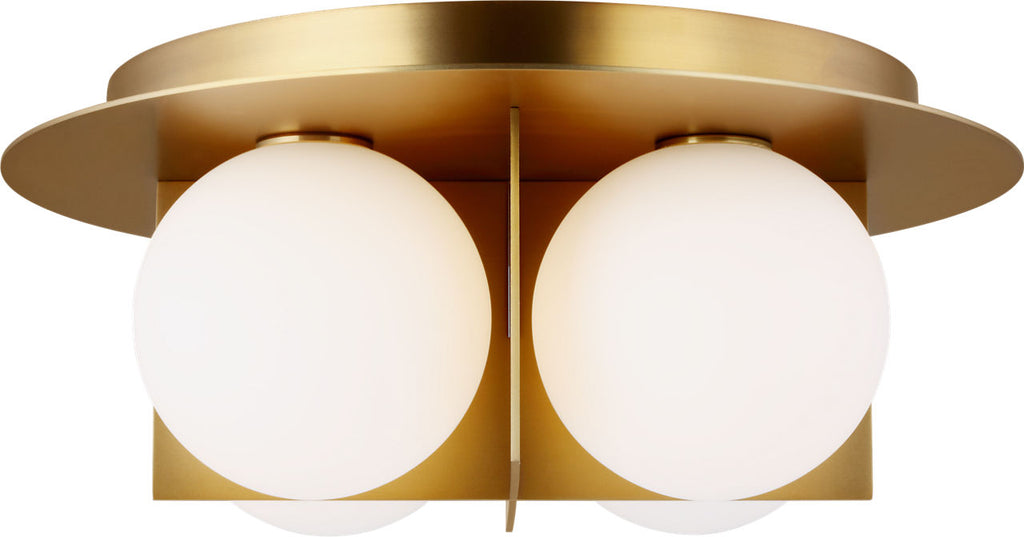 Orbel Flush Mount Aged Brass 3000K 90 CRI bi-pin g9 led 90 cri 3000k 120v