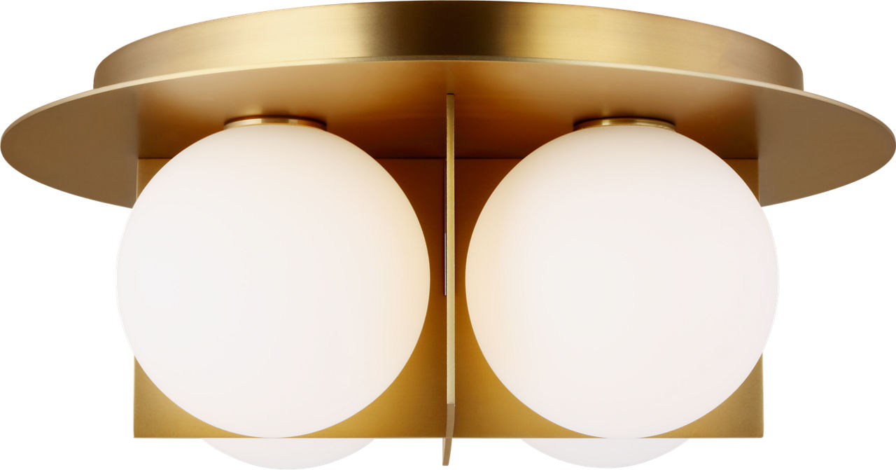 Orbel Flush Mount Aged Brass 3000K 90 CRI bi-pin g9 led 90 cri 3000k 120v