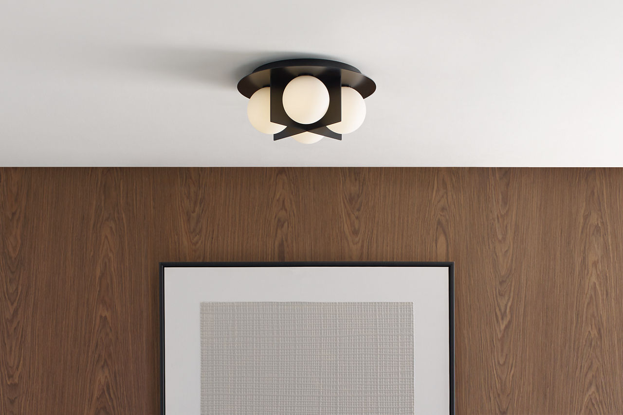 Orbel Flush Mount Matte Black LED 90 CRI Bi-Pin G9 3000K 120V