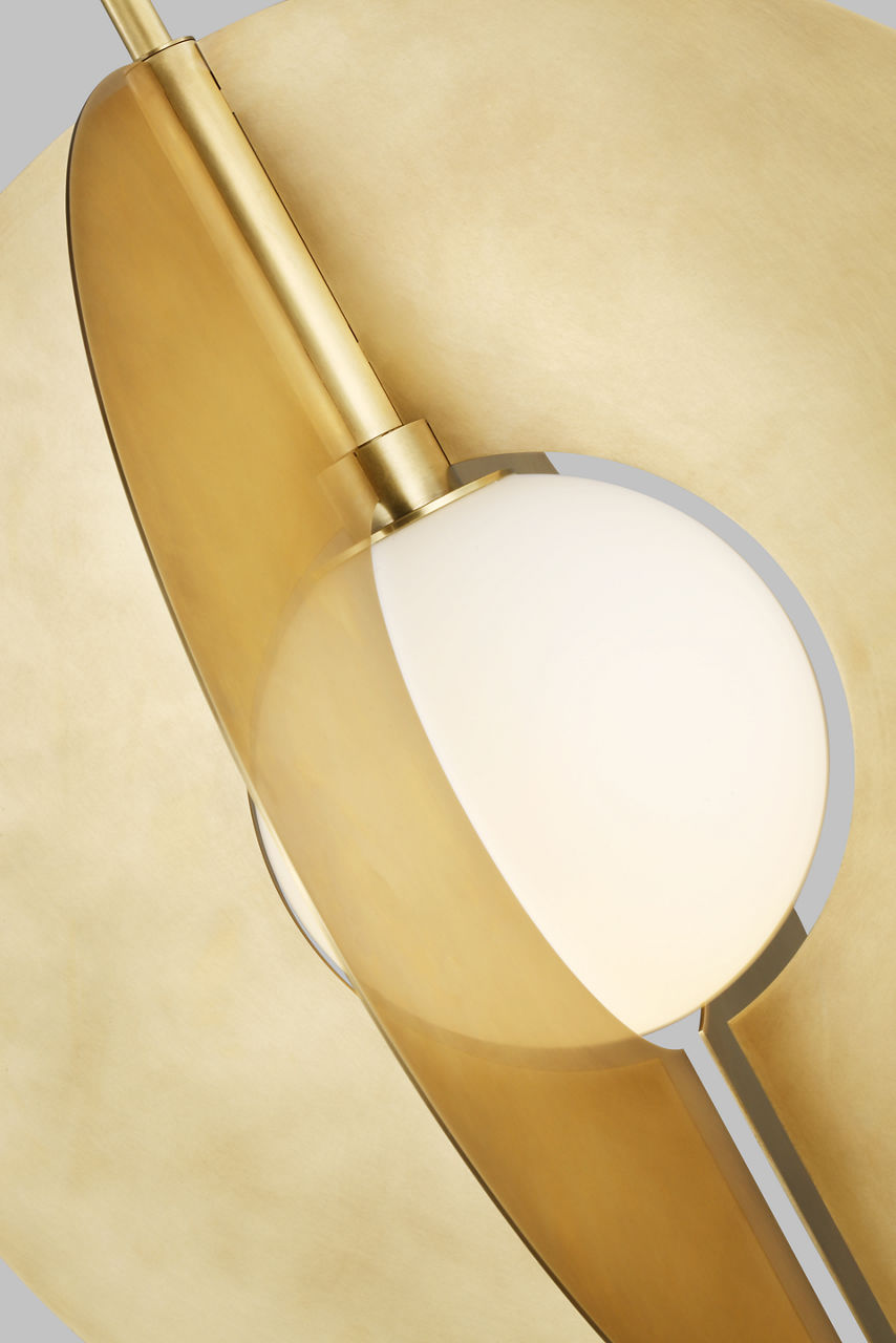 Orbel Round Grande Natural Brass 3000K 90 CRI e26 a19 90 cri 3000k 120v