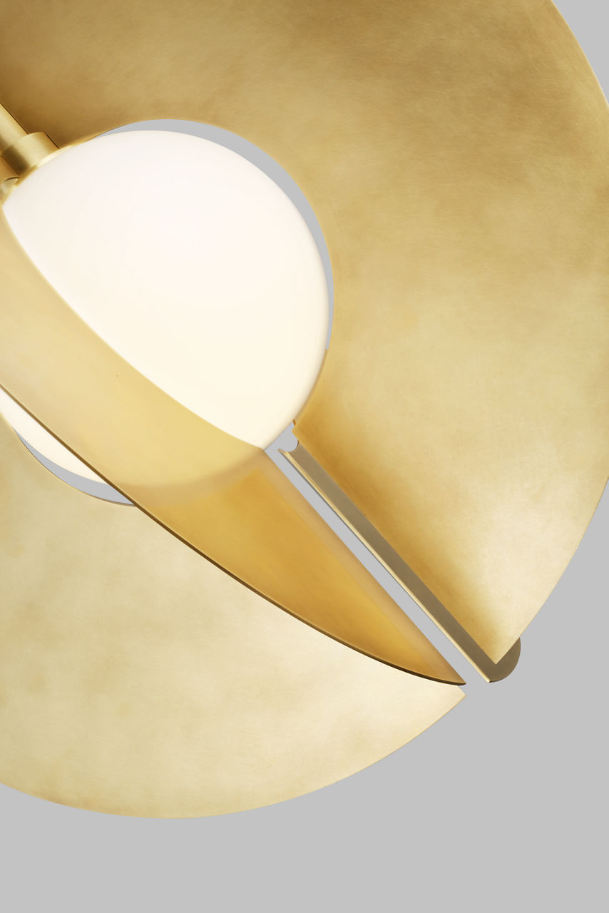 Orbel Round Grande Natural Brass 3000K 90 CRI e26 a19 90 cri 3000k 120v
