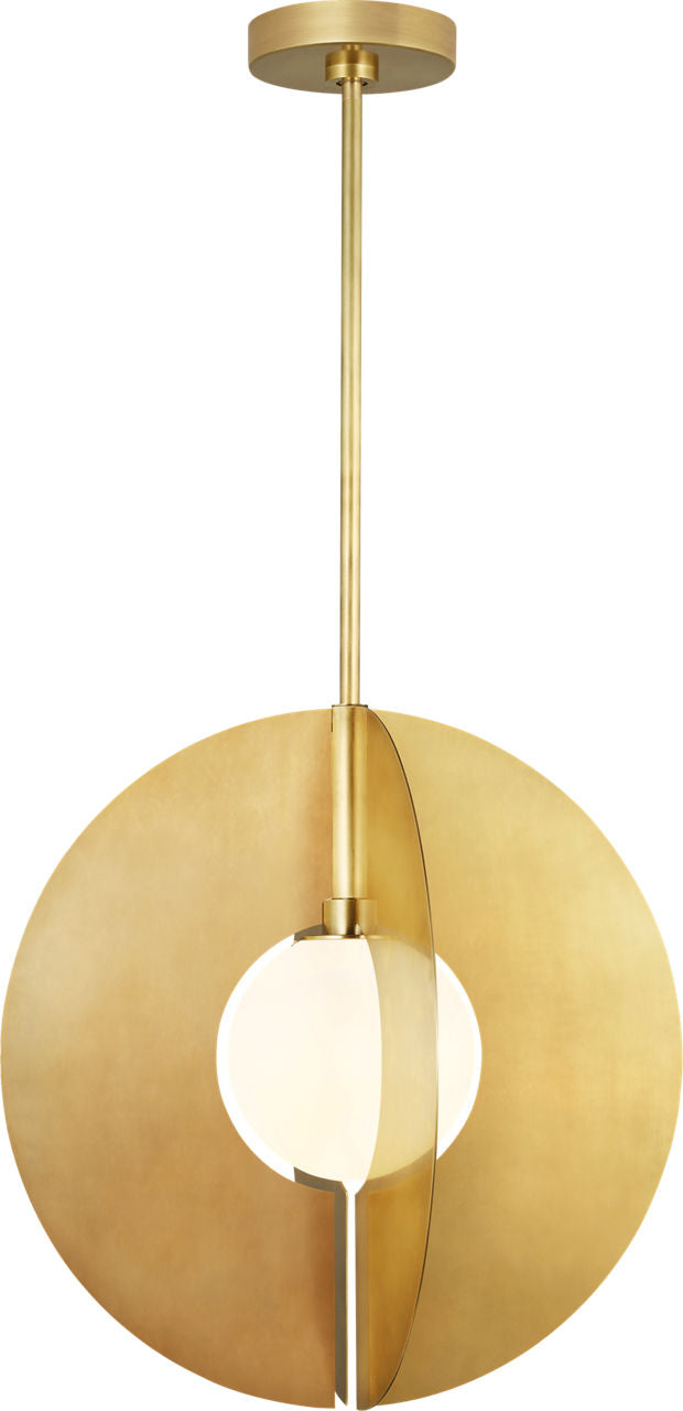 Orbel Round Grande Natural Brass 3000K 90 CRI e26 a19 90 cri 3000k 120v