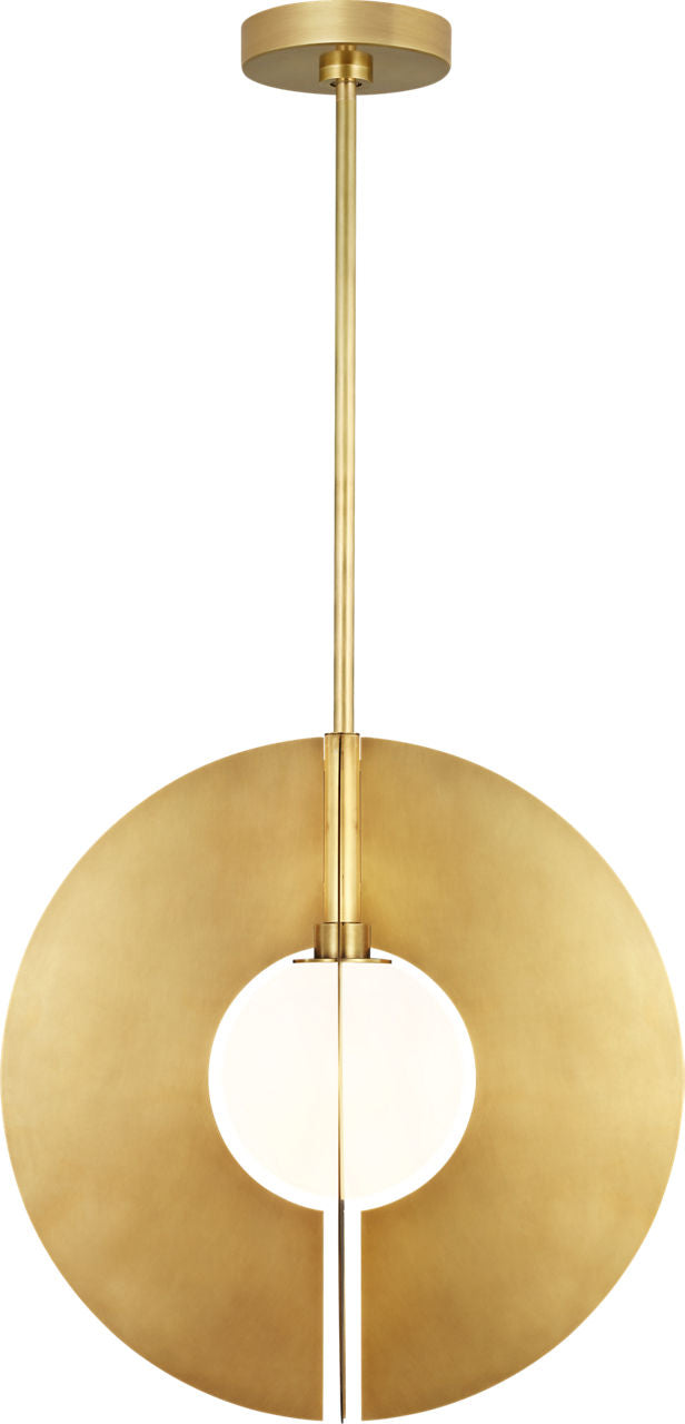 Orbel Round Grande Natural Brass 3000K 90 CRI e26 a19 90 cri 3000k 120v