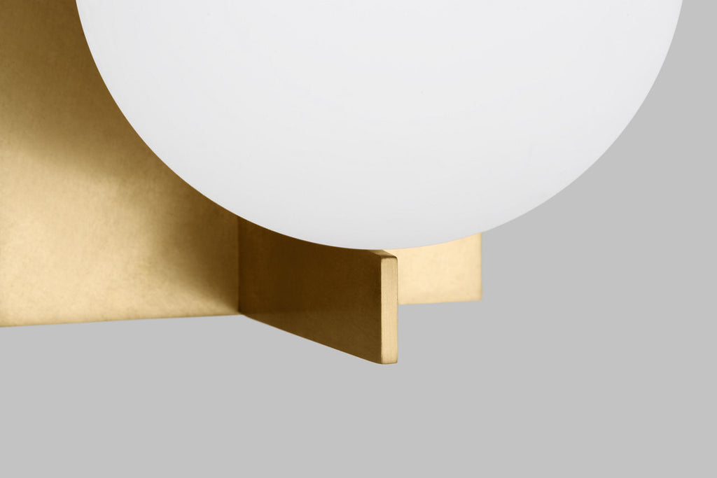 Orbel Wall Natural Brass Bulb Not Included