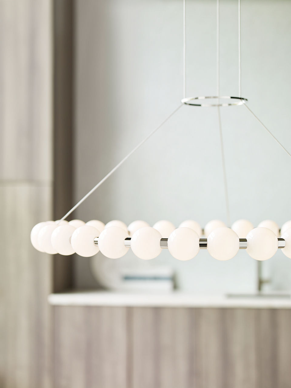 Orbet 42 Chandelier Polished Nickel LED 2700K 90 CRI 120-277V