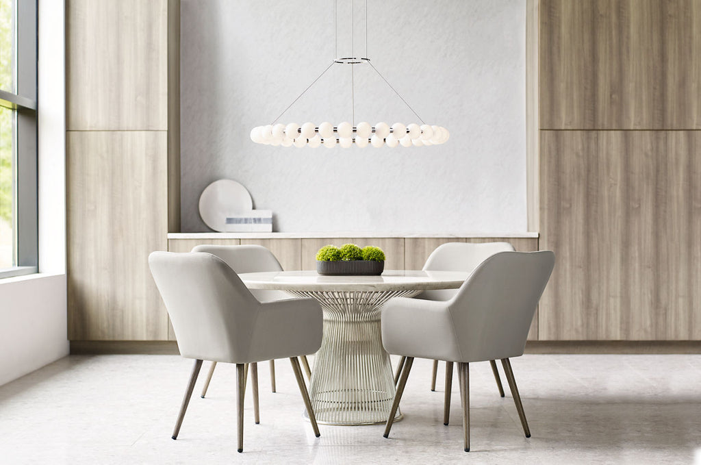 Orbet 42 Chandelier Polished Nickel LED 2700K 90 CRI 120-277V