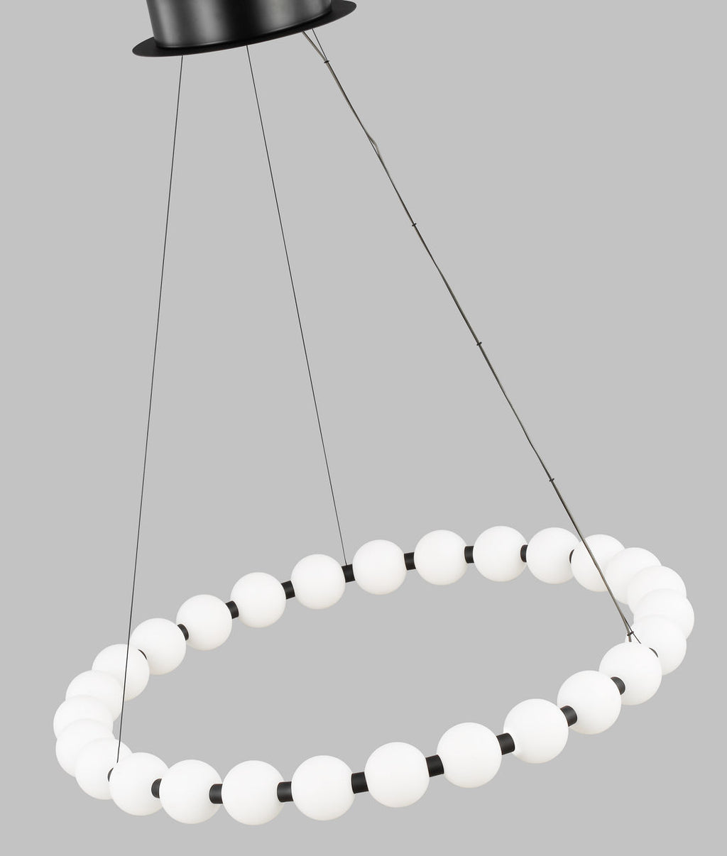 Orbet 30 Chandelier Nightshade Black 2700K 90 CRI integrated led 90 cri 2700k 120v-277v unv