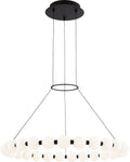 Orbet 30 Chandelier Nightshade Black 2700K 90 CRI integrated led 90 cri 2700k 120v-277v unv