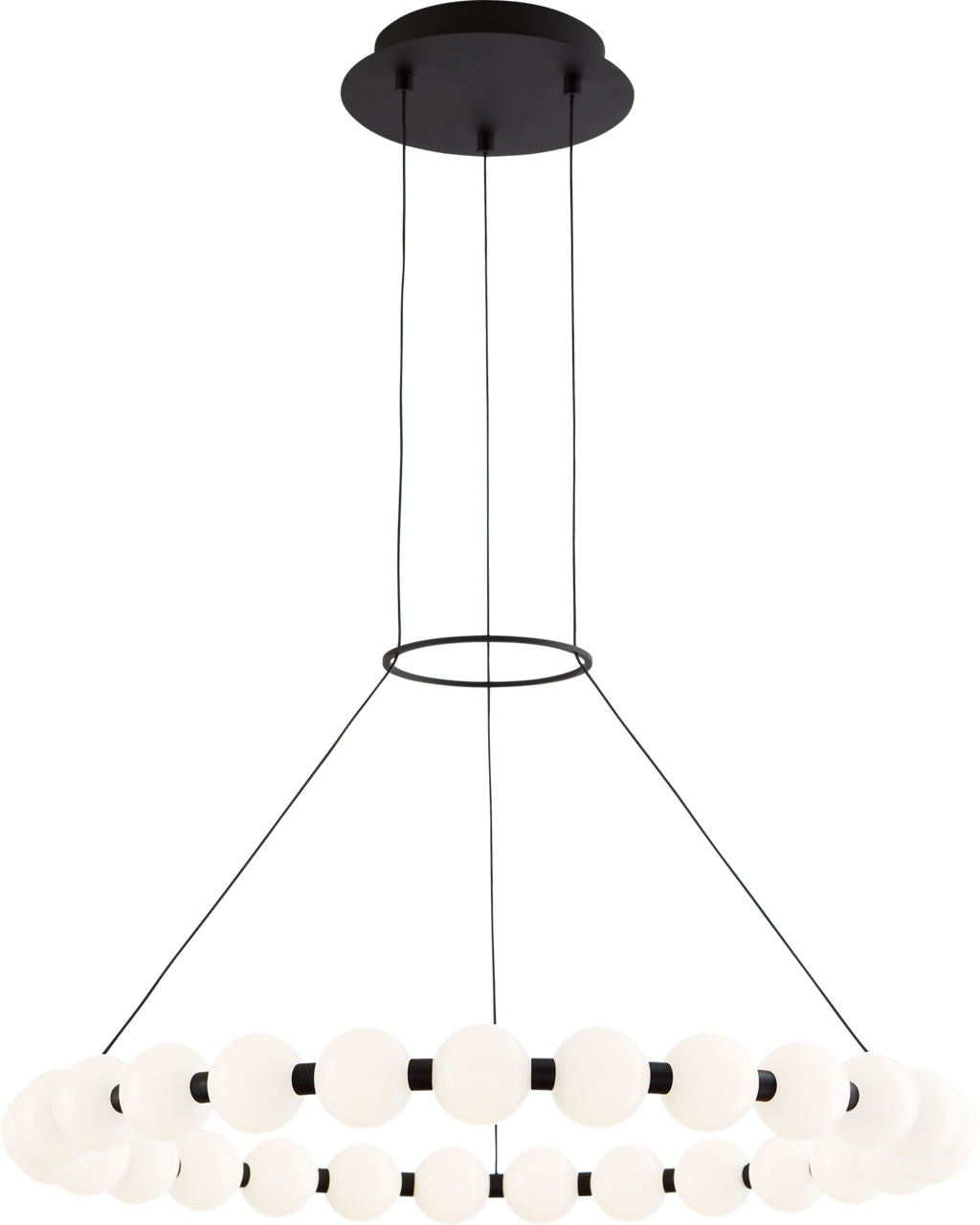 Orbet 30 Chandelier Nightshade Black 2700K 90 CRI integrated led 90 cri 2700k 120v-277v unv
