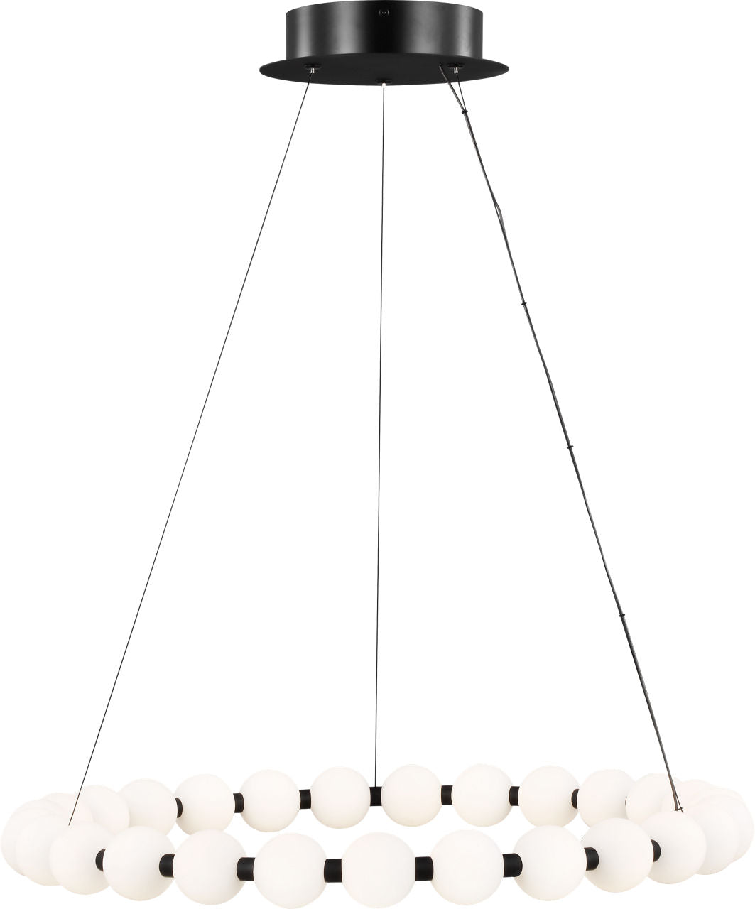 Orbet 30 Chandelier Nightshade Black 2700K 90 CRI integrated led 90 cri 2700k 120v-277v unv