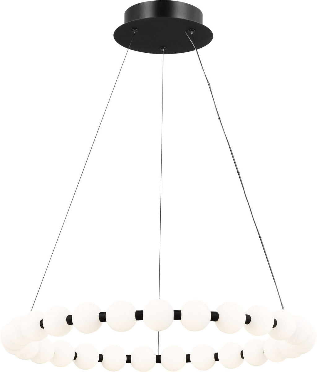 Orbet 30 Chandelier Nightshade Black 2700K 90 CRI integrated led 90 cri 2700k 120v-277v unv