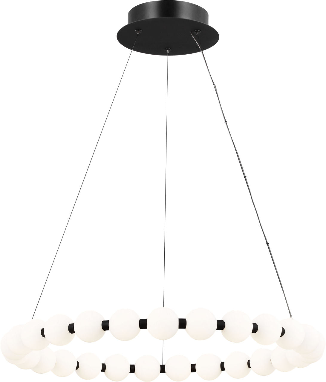 Orbet 30 Chandelier Nightshade Black 2700K 90 CRI integrated led 90 cri 2700k 120v-277v unv