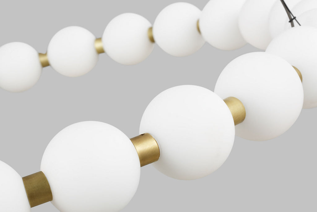 Orbet 30 Chandelier Natural Brass LED 2700K 90 CRI 120-277V