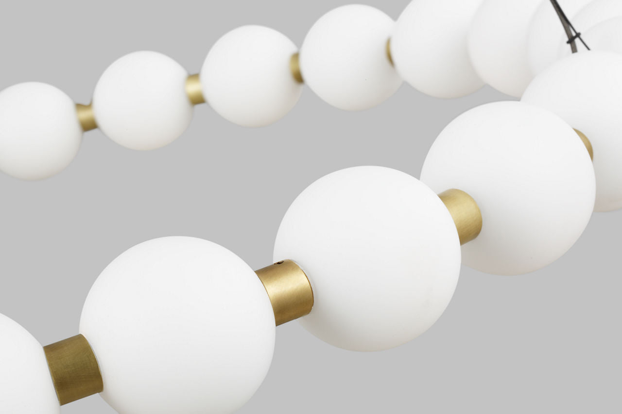 Orbet 30 Chandelier Natural Brass LED 2700K 90 CRI 120-277V