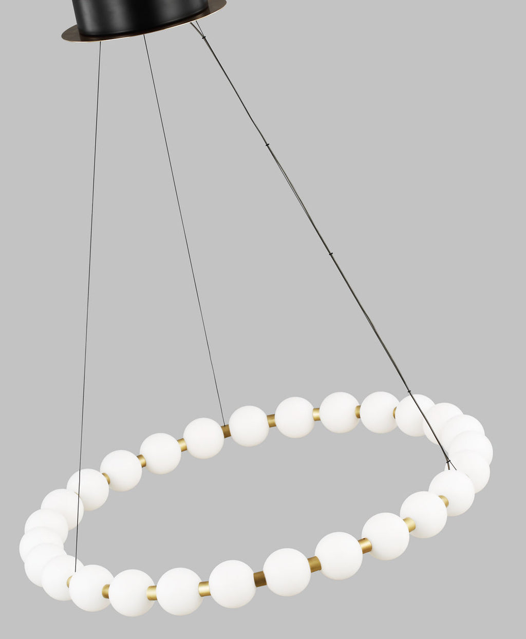 Orbet 30 Chandelier Natural Brass LED 2700K 90 CRI 120-277V