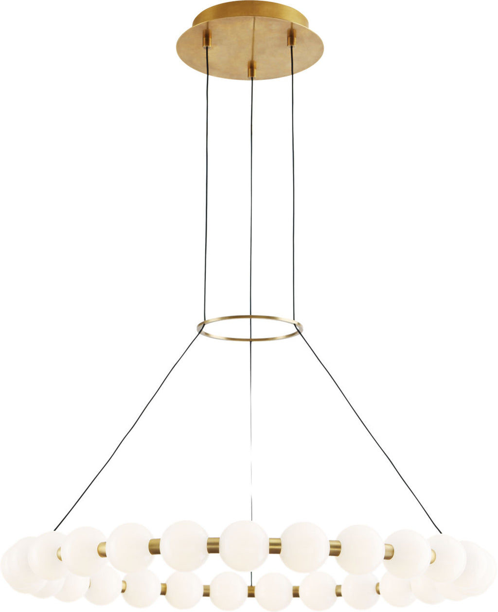 Orbet 30 Chandelier Natural Brass LED 2700K 90 CRI 120-277V