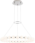 Orbet 30 Chandelier Polished Nickel LED 2700K 90 CRI 120-277V