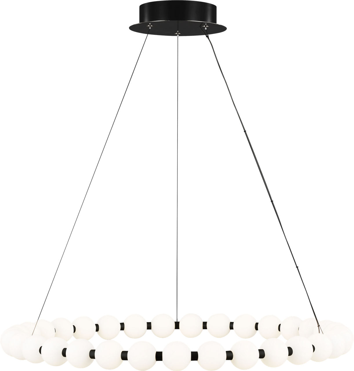 Orbet 36 Chandelier Nightshade Black 2700K 90 CRI integrated led 90 cri 2700k 120v-277v unv