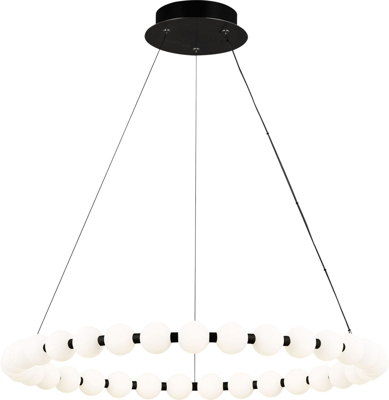 Orbet 36 Chandelier Nightshade Black 2700K 90 CRI integrated led 90 cri 2700k 120v-277v unv
