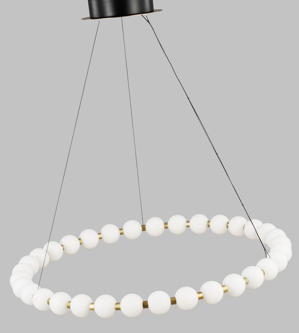 Orbet 36 Chandelier Natural Brass 2700K 90 CRI integrated led 90 cri 2700k 120v-277v unv