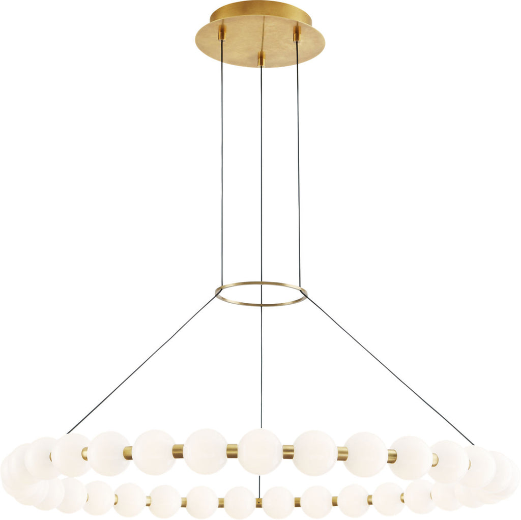 Orbet 36 Chandelier Natural Brass 2700K 90 CRI integrated led 90 cri 2700k 120v-277v unv