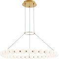 Orbet 36 Chandelier Natural Brass 2700K 90 CRI integrated led 90 cri 2700k 120v-277v unv