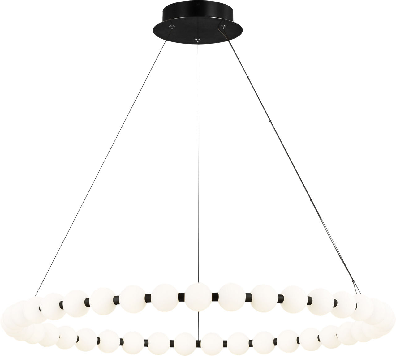 Orbet 42 Chandelier Nightshade Black 2700K 90 CRI integrated led 90 cri 2700k 120v-277v unv