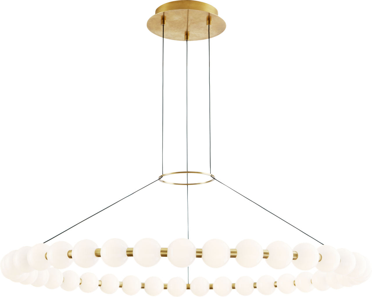 Orbet 42 Chandelier Natural Brass 2700K 90 CRI integrated led 90 cri 2700k 120v-277v unv
