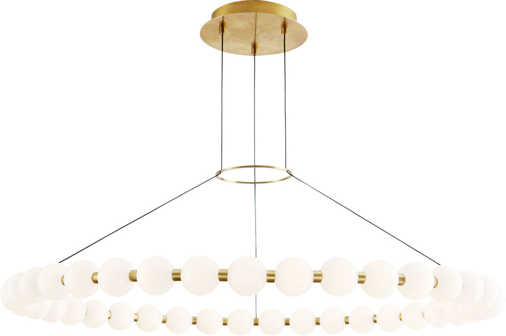 Orbet 42 Chandelier Natural Brass 2700K 90 CRI integrated led 90 cri 2700k 120v-277v unv